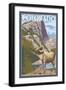 Colorado - Big Horn Sheep-Lantern Press-Framed Art Print