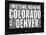 Colorado Black and White Map-NaxArt-Mounted Art Print