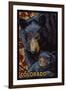 Colorado - Black Bears - Mosaic-Lantern Press-Framed Art Print