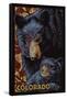 Colorado - Black Bears - Mosaic-Lantern Press-Framed Stretched Canvas