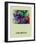 Colorado Color Splatter Map-NaxArt-Framed Art Print