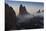 Colorado, Colorado Springs. Morning Fog in Garden of the Gods Park-Don Grall-Mounted Premium Photographic Print