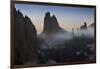 Colorado, Colorado Springs. Morning Fog in Garden of the Gods Park-Don Grall-Framed Photographic Print