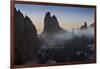 Colorado, Colorado Springs. Morning Fog in Garden of the Gods Park-Don Grall-Framed Photographic Print