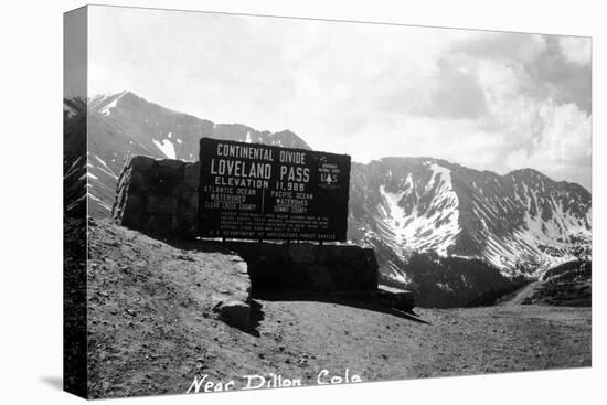 Colorado - Continental Divide at Loveland Pass near Dillon-Lantern Press-Stretched Canvas