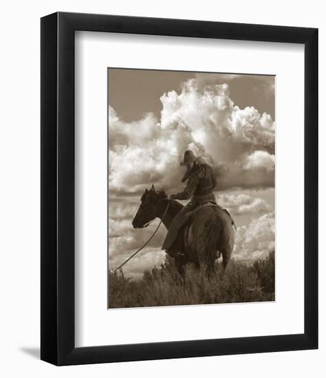 Colorado Cowboy-Barry Hart-Framed Art Print