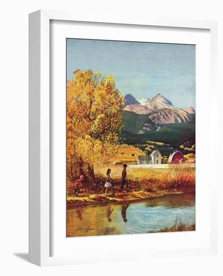 "Colorado Creek", October 13, 1951-John Clymer-Framed Giclee Print