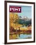 "Colorado Creek" Saturday Evening Post Cover, October 13, 1951-John Clymer-Framed Giclee Print