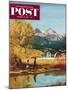 "Colorado Creek" Saturday Evening Post Cover, October 13, 1951-John Clymer-Mounted Giclee Print