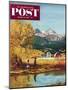 "Colorado Creek" Saturday Evening Post Cover, October 13, 1951-John Clymer-Mounted Premium Giclee Print