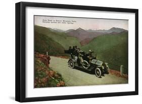 Colorado, Denver Mountain Parks Highway View between Golden and Idaho Springs-Lantern Press-Framed Art Print