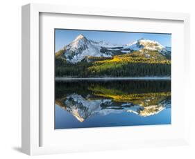 Colorado, East Beckwith Mountain. Reflection in Lost Lake Slough-Jaynes Gallery-Framed Photographic Print