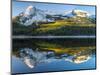 Colorado, East Beckwith Mountain. Reflection in Lost Lake Slough-Jaynes Gallery-Mounted Photographic Print