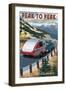 Colorado - Fall Retro Camper-Lantern Press-Framed Art Print