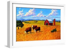 Colorado Farm In Late Summer-Patty Baker-Framed Art Print