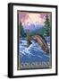 Colorado - Fisherman-Lantern Press-Framed Art Print