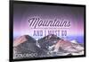 Colorado - John Muir - the Mountains are Calling - Sunset - Circle-Lantern Press-Framed Art Print