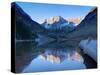 Colorado, Maroon Bells Mountain Reflected in Maroon Lake, USA-Alan Copson-Stretched Canvas