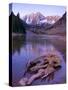 Colorado, Maroon Bells Mountain Reflected in Maroon Lake, USA-Alan Copson-Stretched Canvas