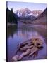 Colorado, Maroon Bells Mountain Reflected in Maroon Lake, USA-Alan Copson-Stretched Canvas