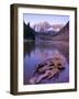 Colorado, Maroon Bells Mountain Reflected in Maroon Lake, USA-Alan Copson-Framed Photographic Print