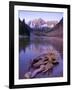 Colorado, Maroon Bells Mountain Reflected in Maroon Lake, USA-Alan Copson-Framed Photographic Print