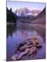 Colorado, Maroon Bells Mountain Reflected in Maroon Lake, USA-Alan Copson-Mounted Photographic Print