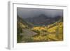 Colorado, Maroon Bells SP. Storm Clouds on Maroon Bells Mountains-Don Grall-Framed Photographic Print