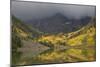 Colorado, Maroon Bells SP. Storm Clouds on Maroon Bells Mountains-Don Grall-Mounted Photographic Print
