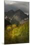 Colorado, Maroon Bells State Park. Storm over Maroon Bells Peaks-Don Grall-Mounted Photographic Print