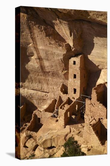 Colorado, Mesa Verde National Park, the Square Tower House Ruins-David Wall-Stretched Canvas