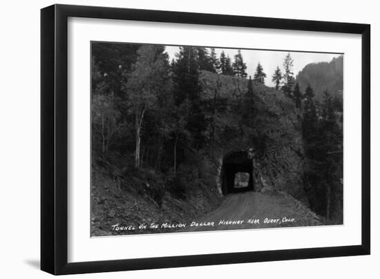 Colorado - Million Dollar Highway Tunnel near Ouray-Lantern Press-Framed Art Print