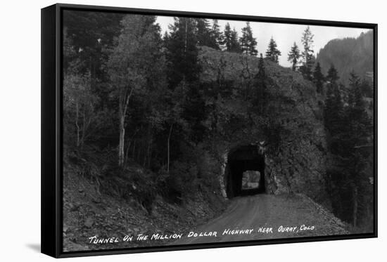 Colorado - Million Dollar Highway Tunnel near Ouray-Lantern Press-Framed Stretched Canvas
