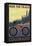 Colorado - Mountain Bike Scene-Lantern Press-Framed Stretched Canvas