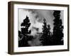 Colorado Mountain Landscape with Trees and Clouds, Sangre De Cristo Range in Black and White-Kevin Lange-Framed Photographic Print