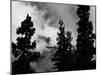 Colorado Mountain Landscape with Trees and Clouds, Sangre De Cristo Range in Black and White-Kevin Lange-Mounted Photographic Print