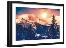 Colorado Mountains Vista-duallogic-Framed Premium Photographic Print