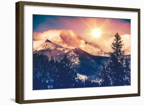 Colorado Mountains Vista-duallogic-Framed Photographic Print