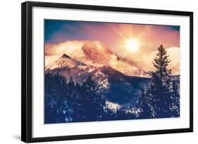 Colorado Mountains Vista-duallogic-Framed Photographic Print