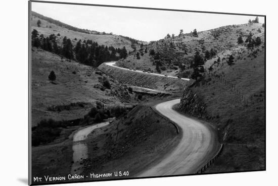 Colorado - Mt Vernon Canyon from Hwy 40-Lantern Press-Mounted Art Print