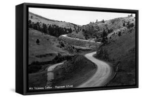 Colorado - Mt Vernon Canyon from Hwy 40-Lantern Press-Framed Stretched Canvas