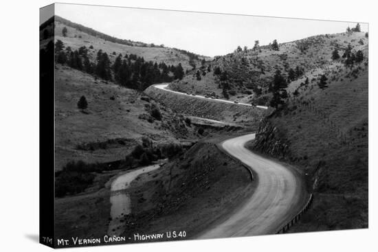 Colorado - Mt Vernon Canyon from Hwy 40-Lantern Press-Stretched Canvas
