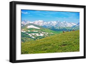 Colorado Panorama with Elks-duallogic-Framed Photographic Print