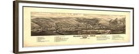 Colorado - Panoramic Map of Black Hawk-Lantern Press-Framed Premium Giclee Print