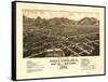 Colorado - Panoramic Map of Buena Vista-Lantern Press-Framed Stretched Canvas