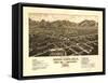 Colorado - Panoramic Map of Buena Vista-Lantern Press-Framed Stretched Canvas