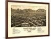 Colorado - Panoramic Map of Buena Vista-Lantern Press-Framed Art Print