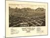Colorado - Panoramic Map of Buena Vista-Lantern Press-Mounted Art Print