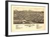 Colorado - Panoramic Map of Canon City-Lantern Press-Framed Art Print