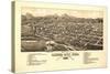 Colorado - Panoramic Map of Canon City-Lantern Press-Stretched Canvas